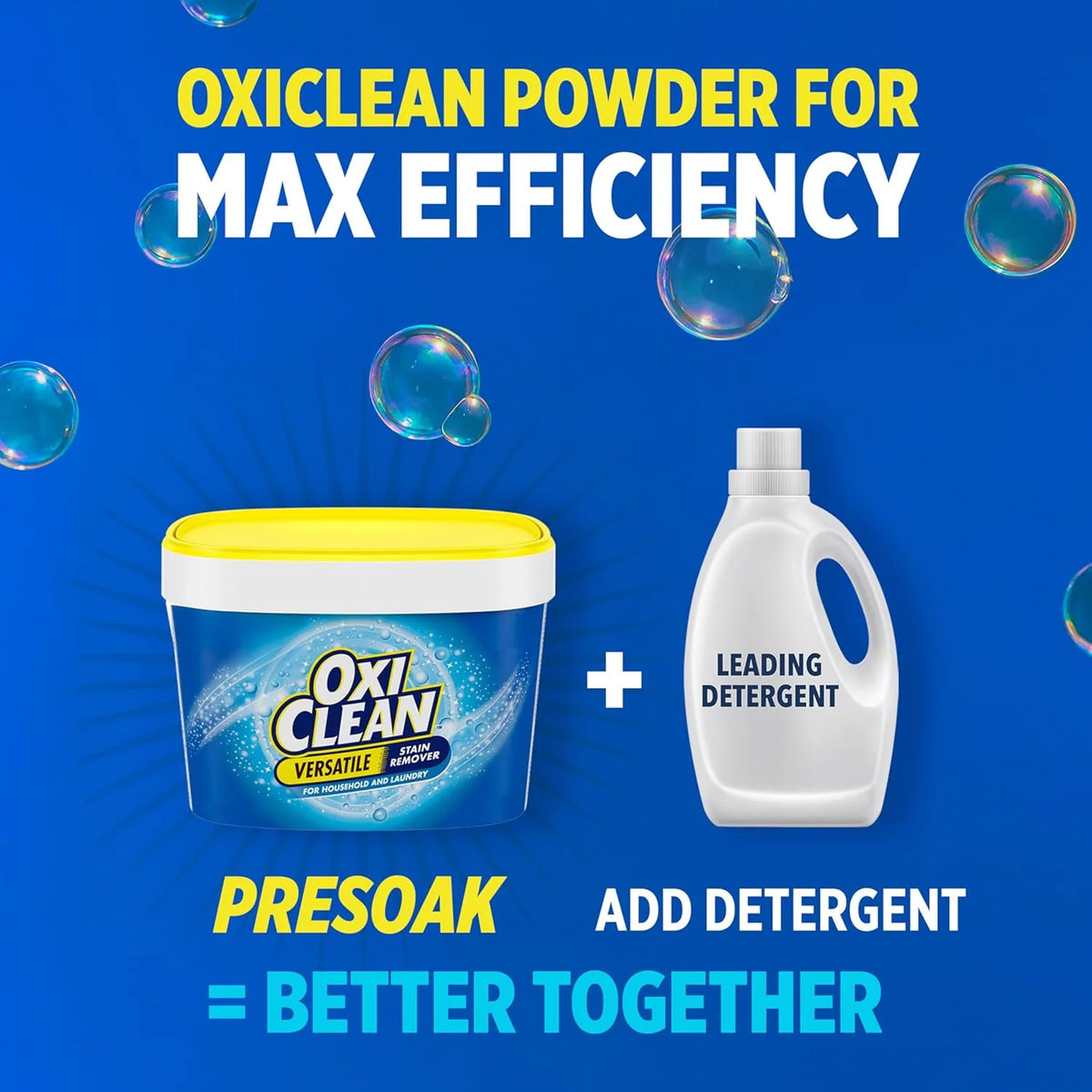 OxiClean Verstaile Stain Remover for Household and Laundry - 64 Loads (for All Machines Including He)