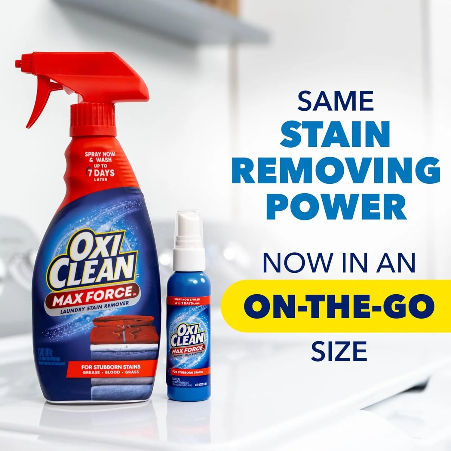 OxiClean Max Force Laundry Stain Treater Spray, 2 Fl Oz (2 Pack) Secondary image