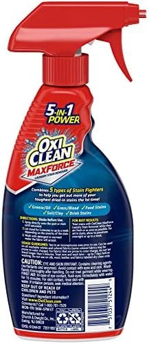 OxiClean Max Force Laundry Stain Remover Spray, 12 Fluid Ounce (Pack of 2)