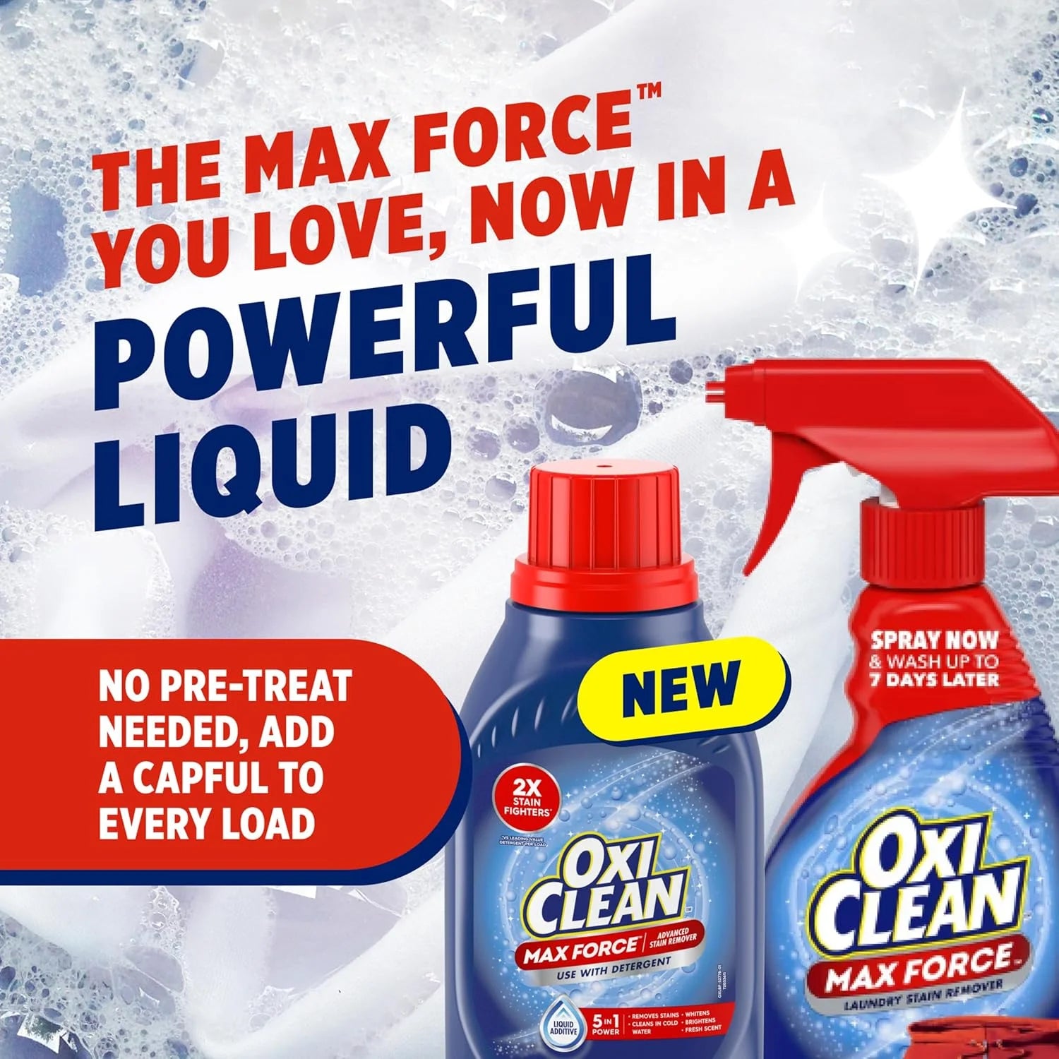 OxiClean Max Force Advanced Stain Remover Liquid, 45 Fl Oz Secondary image