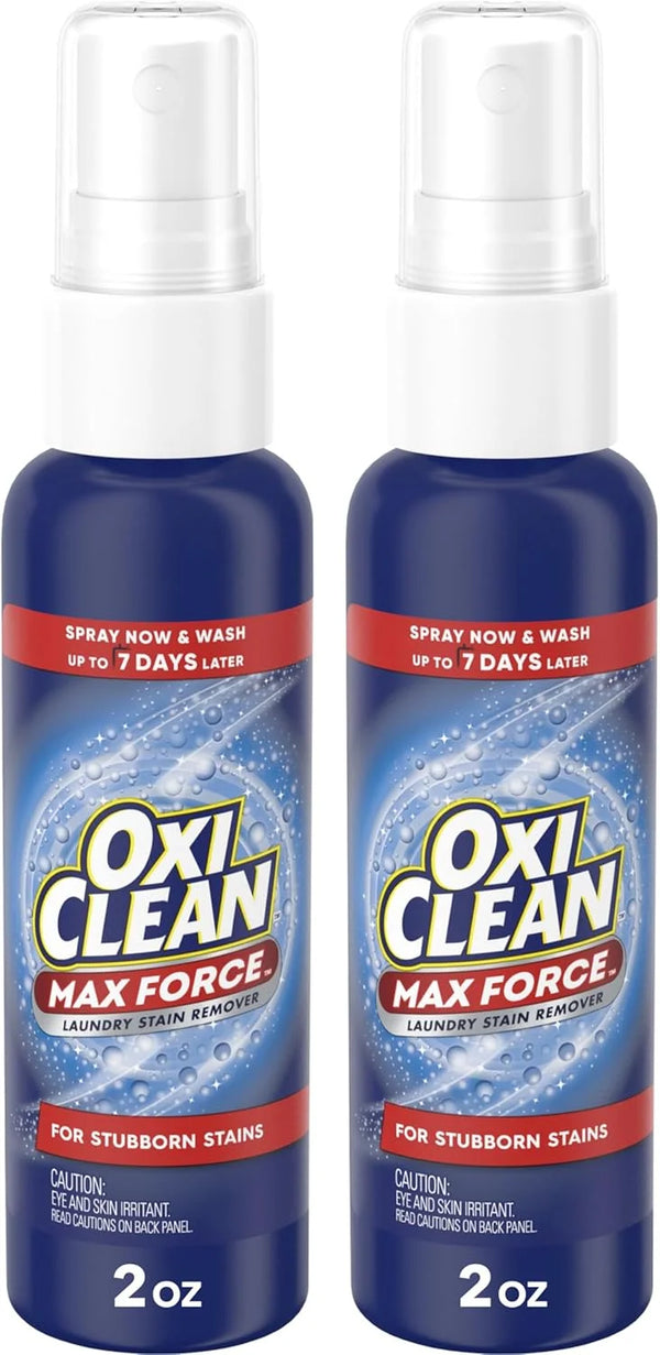 OxiClean Max Force Laundry Stain Treater Spray, 2 Fl Oz (2 Pack)