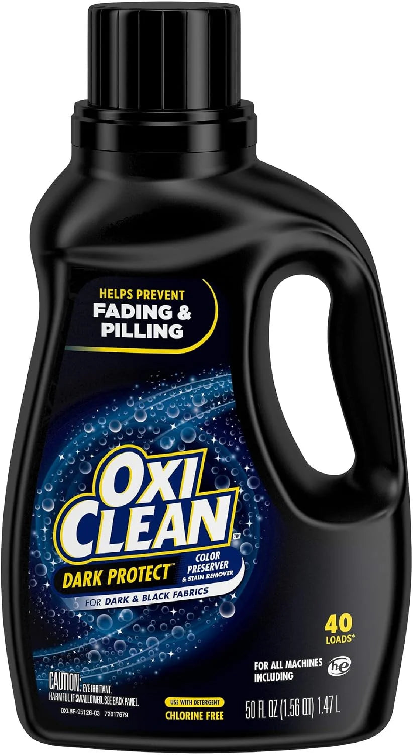 OxiClean Dark Protect Liquid Laundry Booster, Laundry Stain Remover for Clothes, 50 Fl Oz Main image